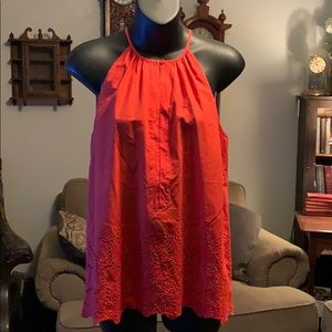 Beautiful orangish red tank top